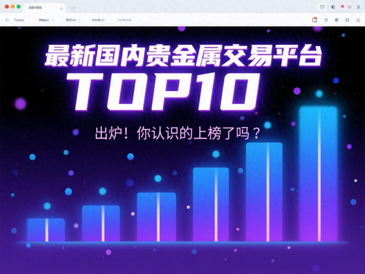 2025年最新国内贵金属交易平台TOP10揭晓，你认识的上榜了吗？