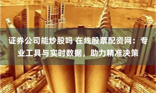 在线股票配资网：专业工具与海量数据助力投资者决策