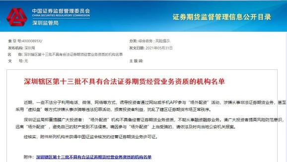 非法证券业务活动_网络配资_山寨同花顺配资平台